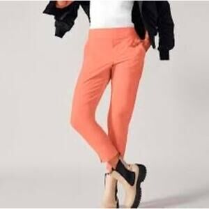 Athleta Brooklyn Mid Rise Ankle Pant Womens Size 12 NEW Orange Coral
